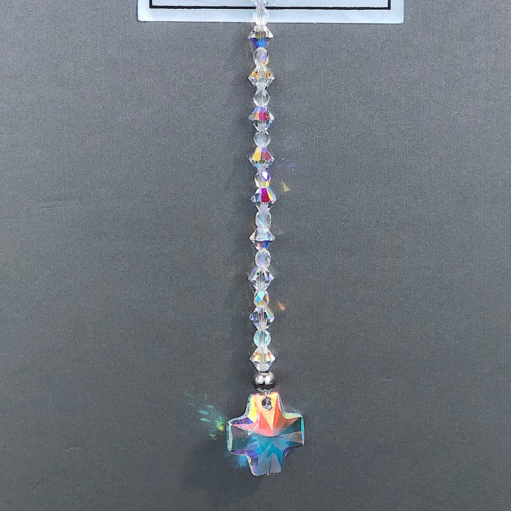 Swarovski Crystal Cross Sun Catcher